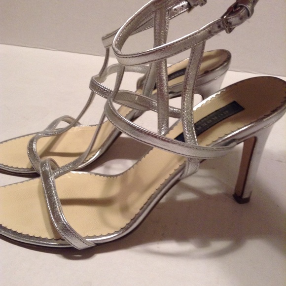 burberry sandals silver
